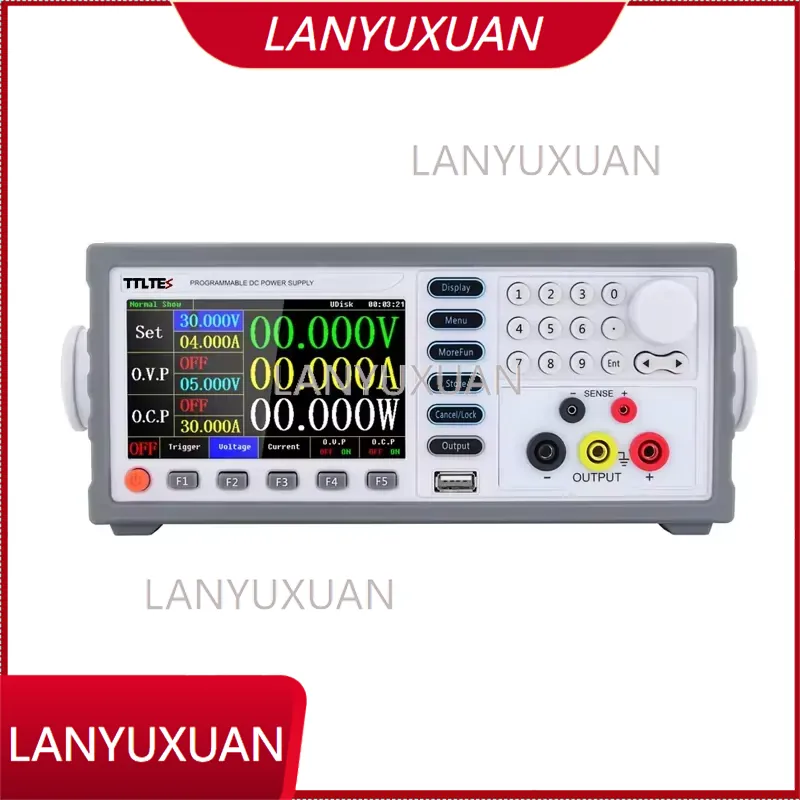Programmable Linear Dc Power Supply 30V 10A - TDPE-L303/5/10SPL5 High-Precision Programmable Color Screen Linear