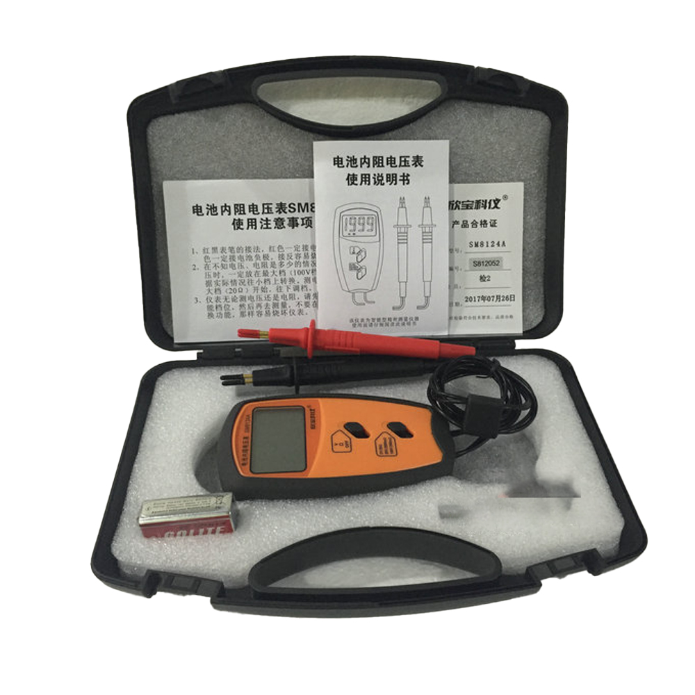 Battery Internal Resistance Tester Four Wire - SM8124A Four-Wire Portable Battery Internal Resistance