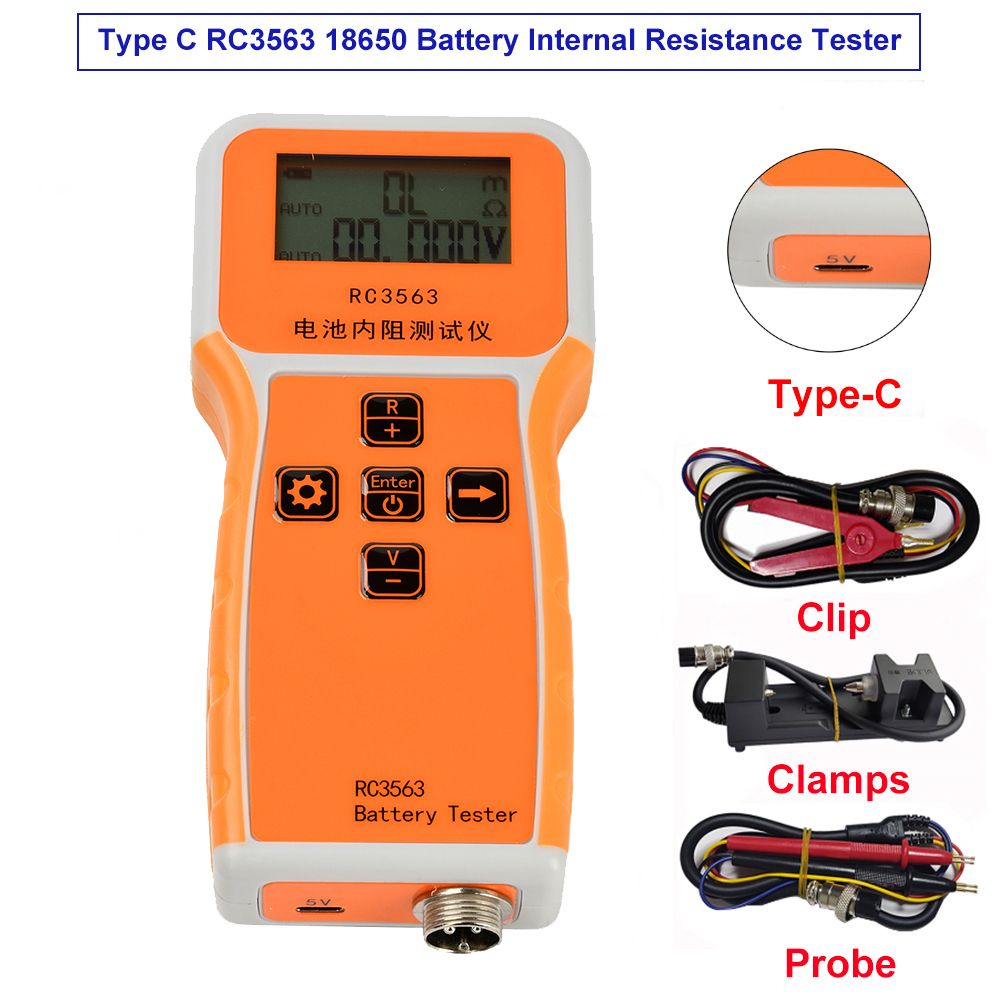 Battery Internal Resistance Tester Four Wire - RC3563 18650 Battery Internal Resistance Tester
