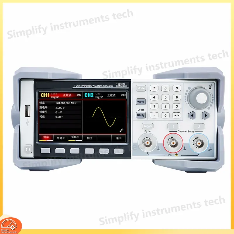 Dual Channel Arbitrary Waveform Function Generator 60Mhz - High Precision Arbitrary Waveform Generator Function