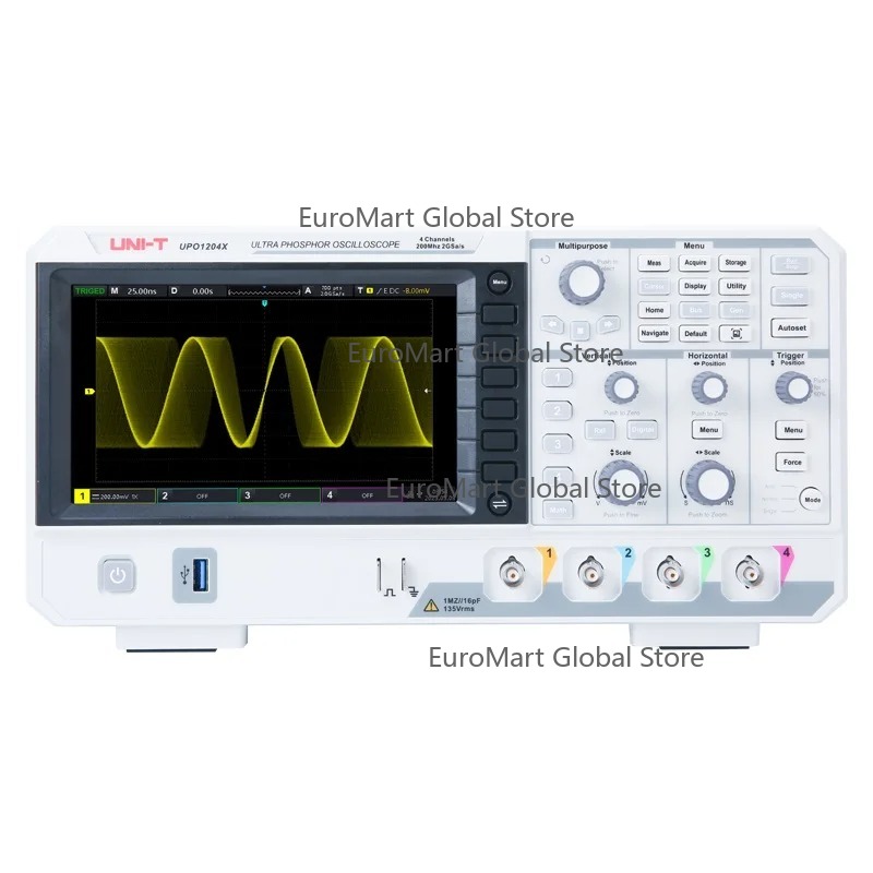 Digital Storage Oscilloscope 4 Channel 100Mhz - UPO1104X 100MHz Digital Oscilloscope 4 Channel