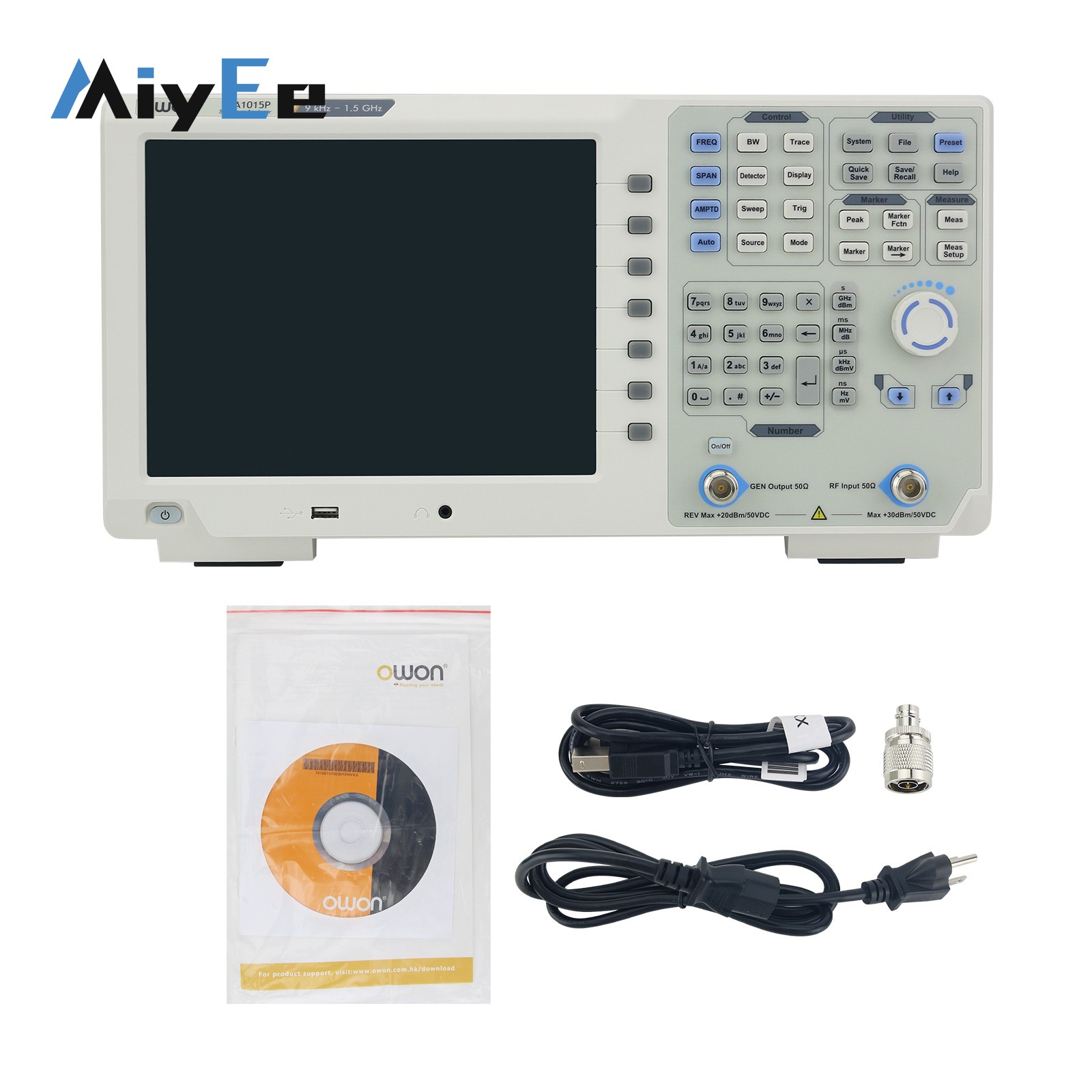 Spectrum Analyzer Tracking Generator 1.5Ghz - OWON XSA1015P-TG XSA1032P-TG Spectrum Analyzer with