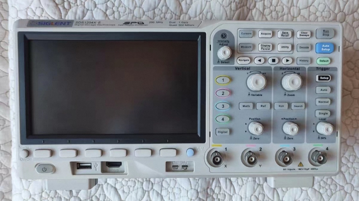 Digital Storage Oscilloscope 4 Channel 100Mhz - SIGLENT SDS1204X-E 200MHz 4Channel Digital Storage