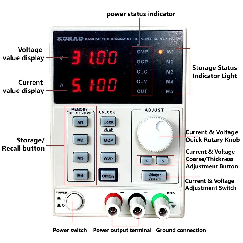 30V 60V 2A  3A 5A 10A Linear D - đánh giá và giá Programmable Linear Dc Power Supply 30V 10A