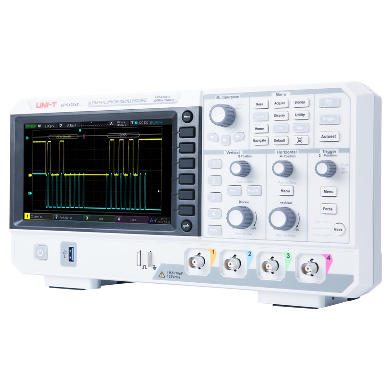 UNI-T UPO1104X 100MHz Digital  - đánh giá và giá Digital Storage Oscilloscope 4 Channel 100Mhz