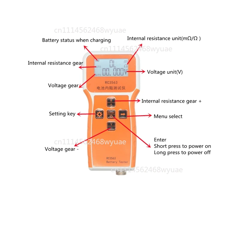 RC3563 Battery Internal Resist - đánh giá và giá Battery Internal Resistance Tester Four Wire