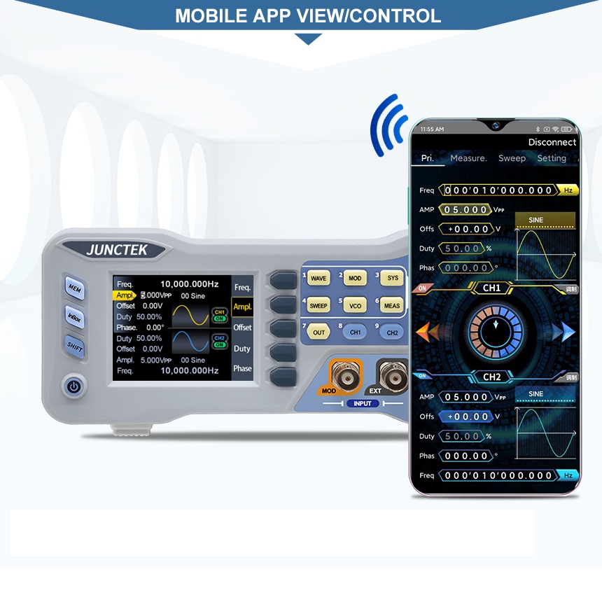 JDS8060 JDS8000  60Mhz Functio - đánh giá và giá Dual Channel Arbitrary Waveform Function Generator 60Mhz
