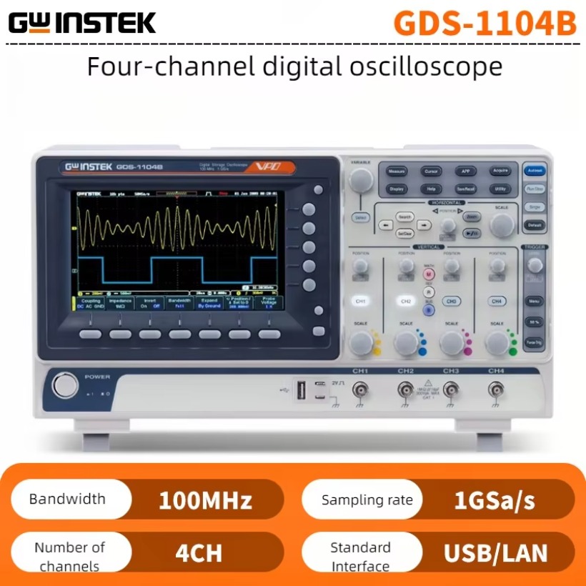 GWInstek Digital Storage Oscil - đánh giá và giá Digital Storage Oscilloscope 4 Channel 100Mhz
