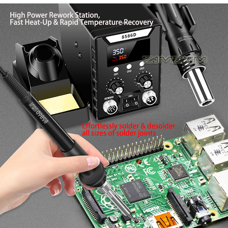 2 in 1 Hot Air Rework Station  - đánh giá và giá Smd Rework Station Hot Air Soldering 2 In 1