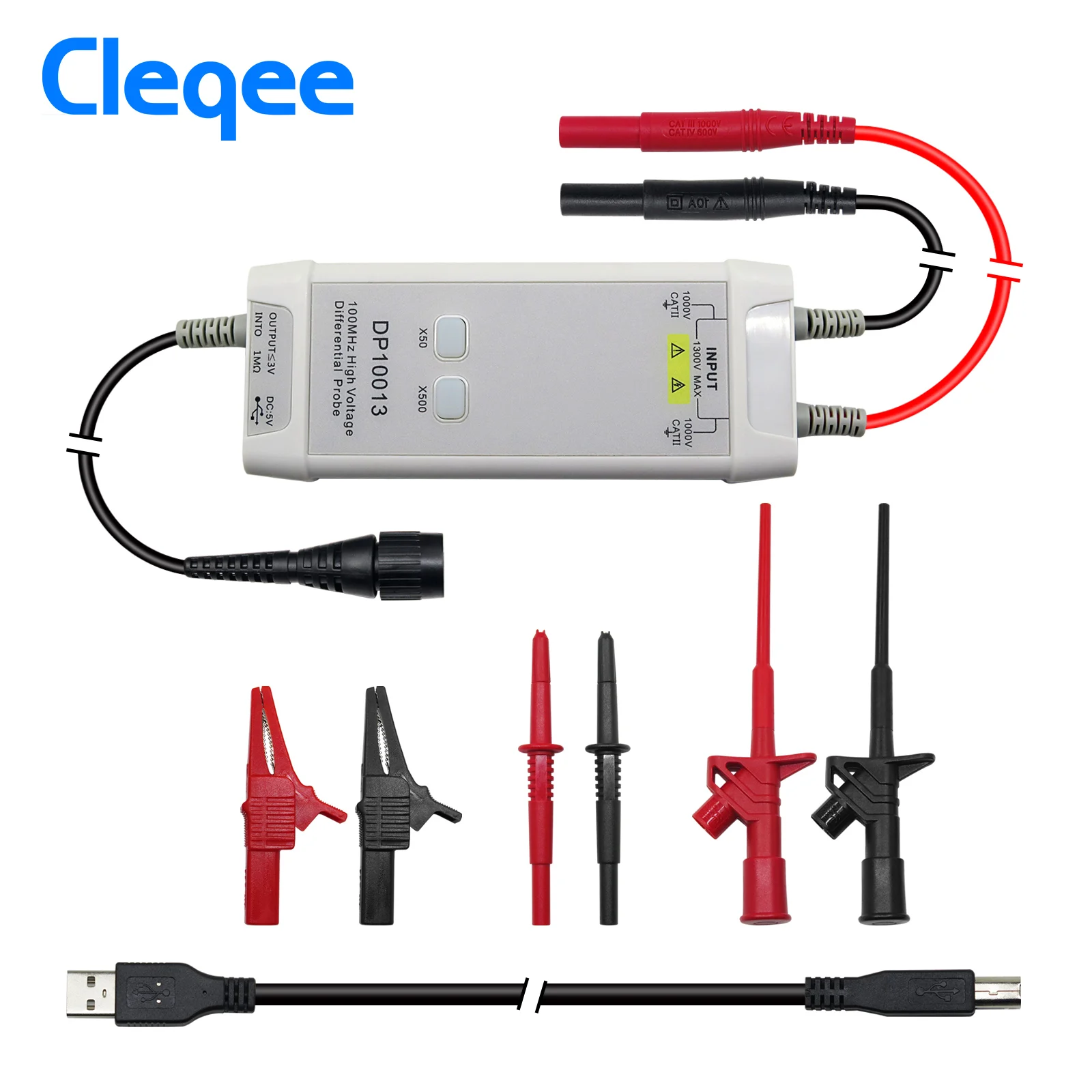 Cleqee 1300V 100MHz High Volta - đánh giá và giá High Voltage Differential Probe 100Mhz 1300V