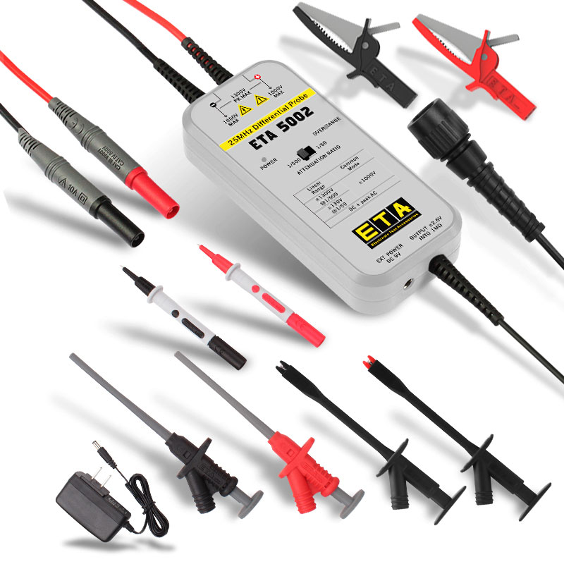 Miyee ETA5002/ETA5010/ETA5026  - đánh giá và giá High Voltage Differential Probe 100Mhz 1300V