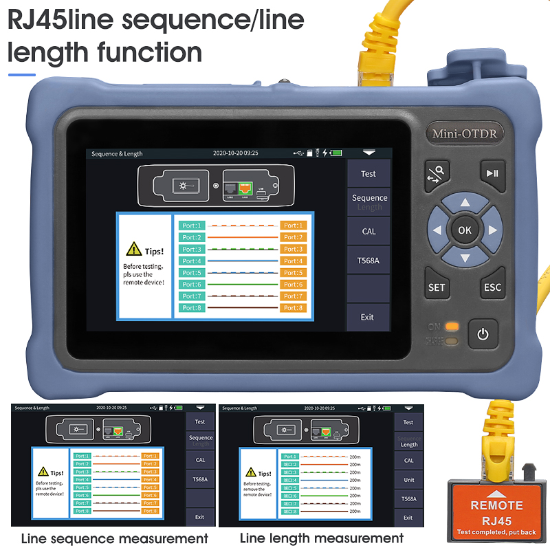 MINI OTDR 1310/1550nm 26/24dB  - đánh giá và giá Optical Time Domain Reflectometer Otdr 1310 1550Nm