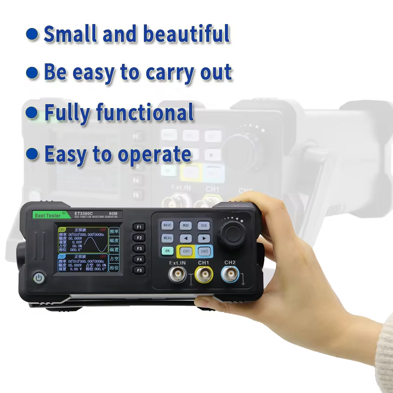 East Tester ET3320/40/60C Mini - đánh giá và giá Dual Channel Arbitrary Waveform Function Generator 60Mhz
