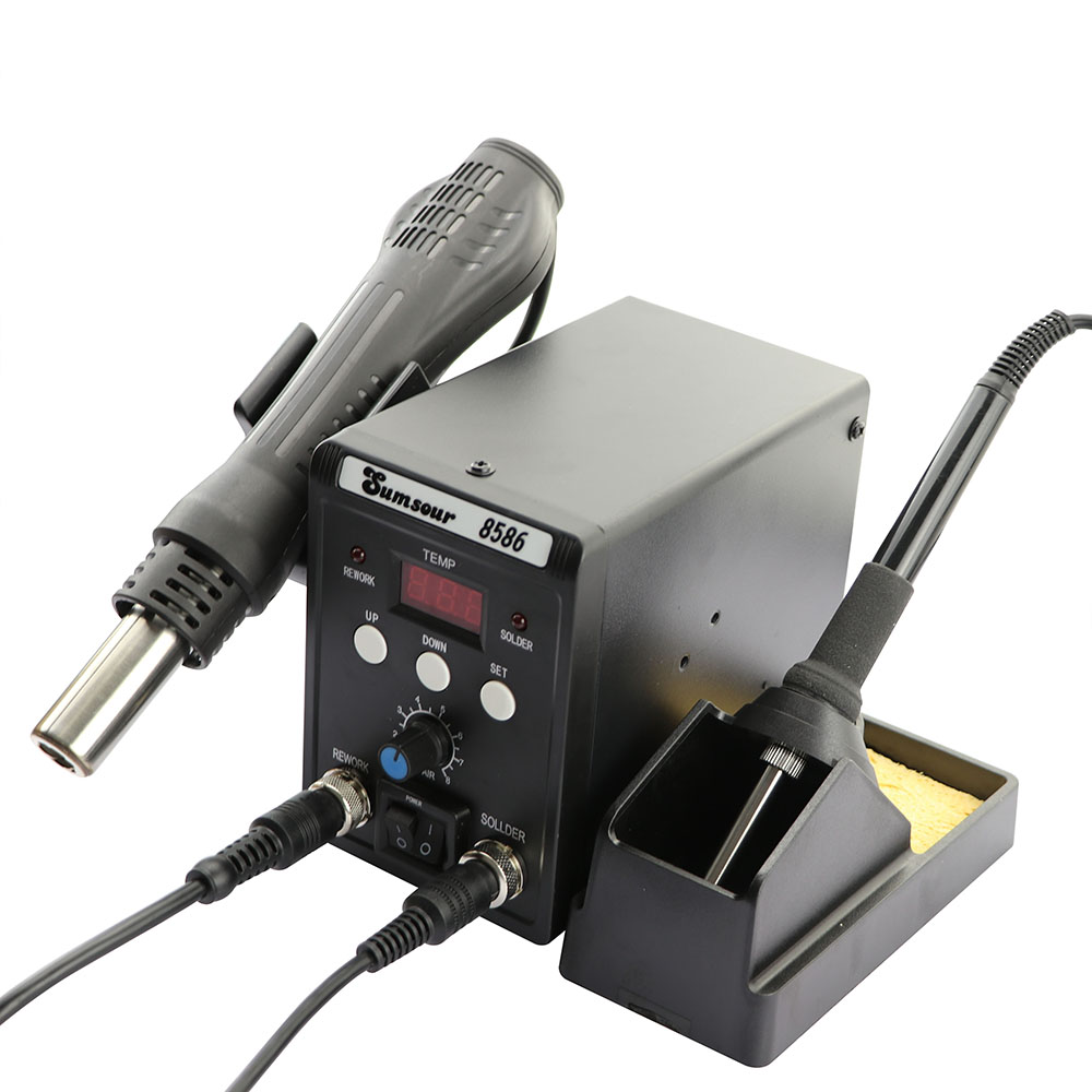8586 700W 2 in 1 Digital Displ - đánh giá và giá Smd Rework Station Hot Air Soldering 2 In 1