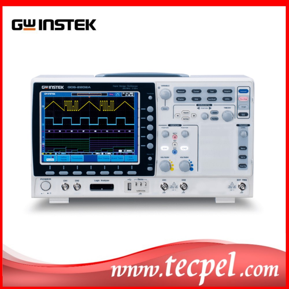GWINSTEK GDS-2104A COLOR DSO D - đánh giá và giá Digital Storage Oscilloscope 4 Channel 100Mhz