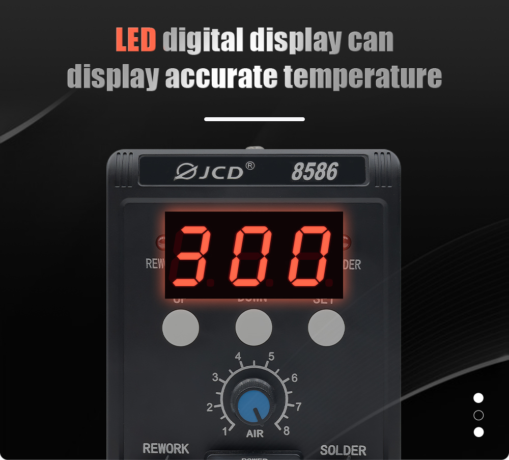 JCD 2 in 1 Soldering Station 8 - đánh giá và giá Smd Rework Station Hot Air Soldering 2 In 1