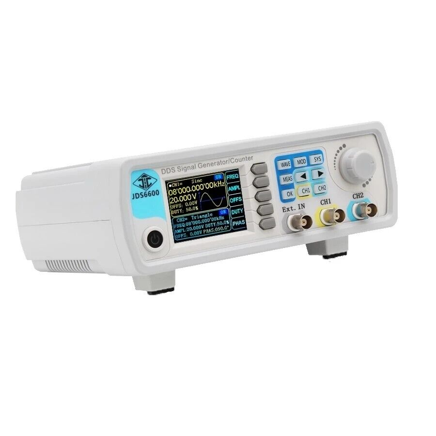JDS6600 60MHz DDS Function Sig - đánh giá và giá Dual Channel Arbitrary Waveform Function Generator 60Mhz