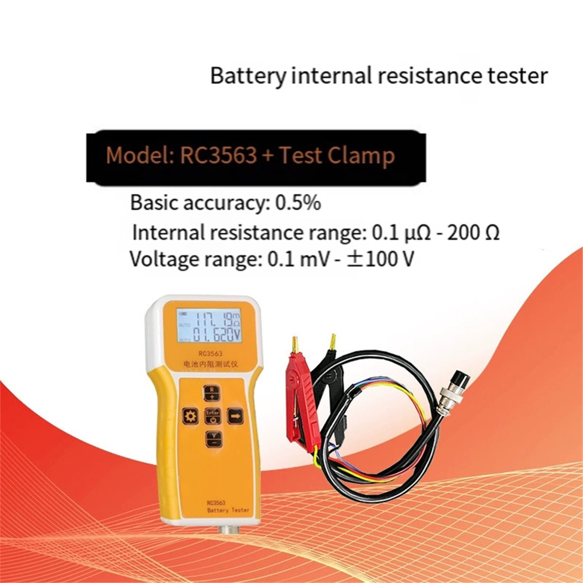 RC3563 High- Internal Resistan - đánh giá và giá Battery Internal Resistance Tester Four Wire
