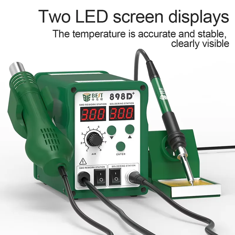 BST-898d+ Digital Soldering St - đánh giá và giá Smd Rework Station Hot Air Soldering 2 In 1